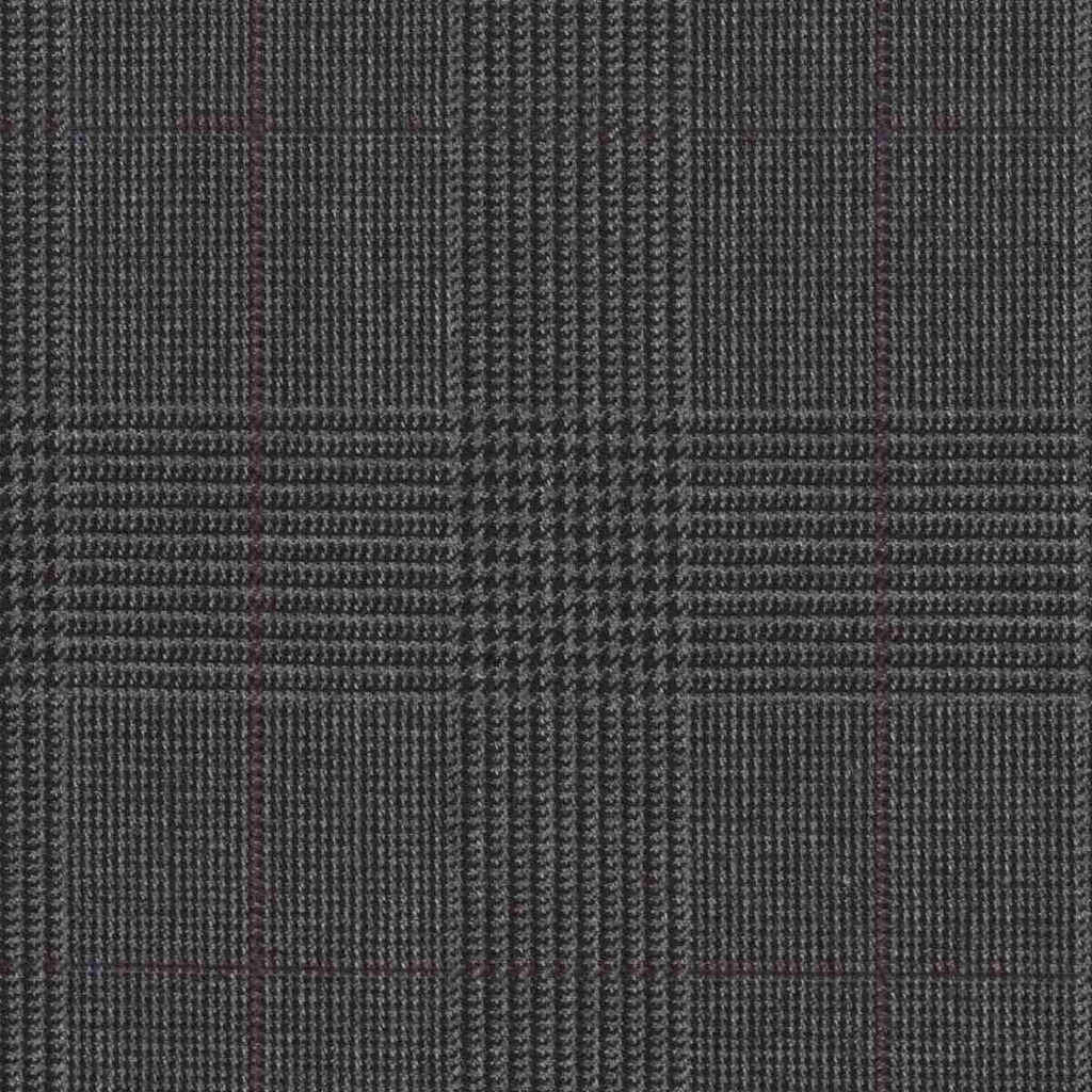 DARK GREY, PURPLE CHECKS