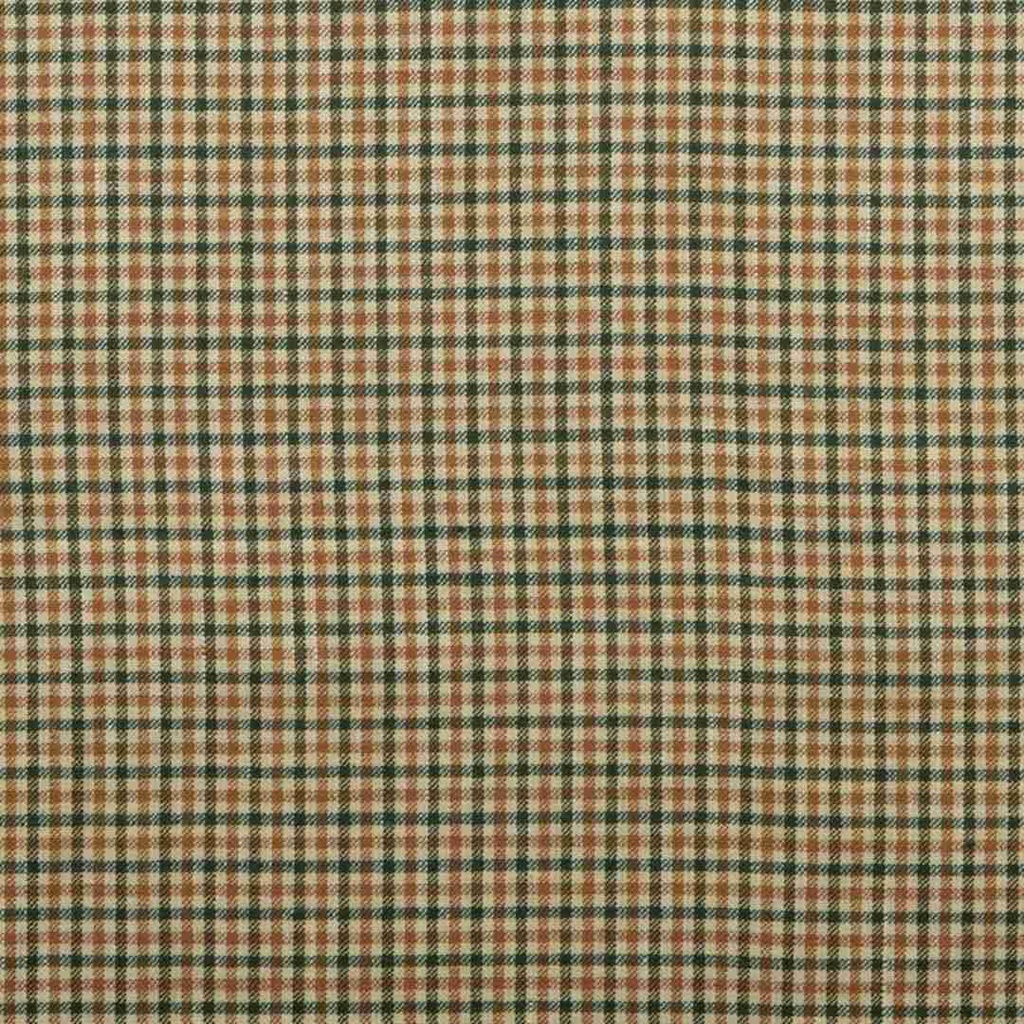 BEIGE, ORANGE & GREEN CHECKS