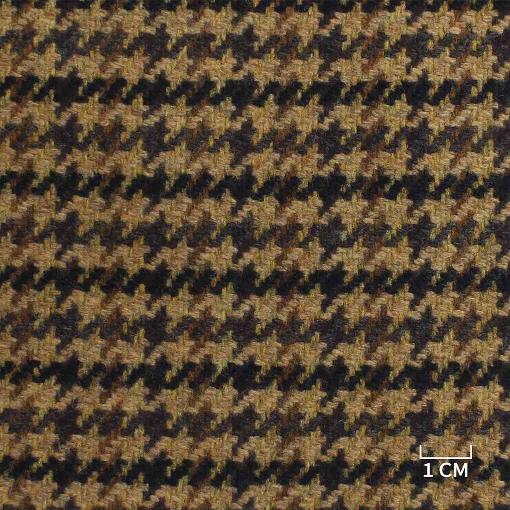 LIGHT BROWN & BLACK, HOUNDSTOOTH