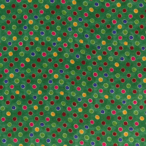 [660452] GREEN, COLORED DOTS