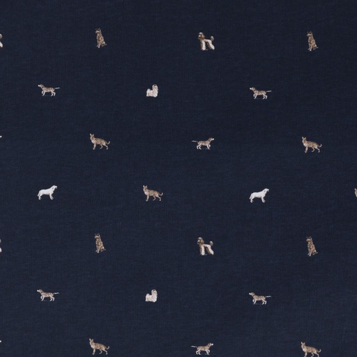 [660510] DARK BLUE, DOG DESIGN