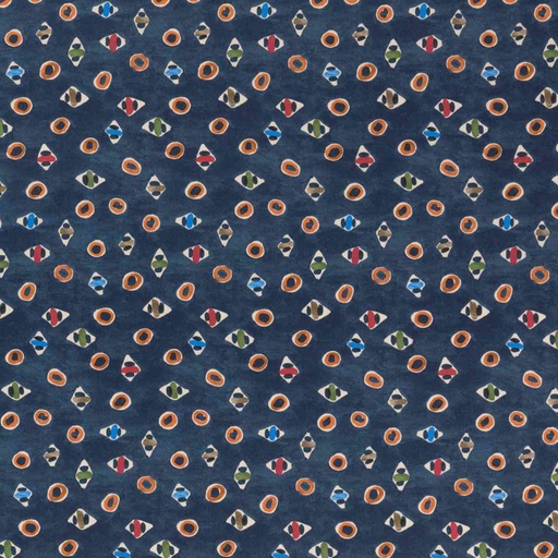 [660574] DARK BLUE, ETHNIC DESIGN