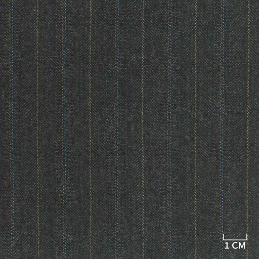 [810201] CHARCOAL, BLUE/ORANGE STRIPES