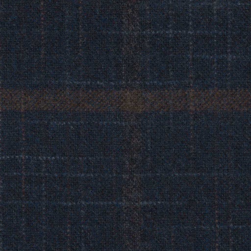 [316204] DARK BLUE, BROWN CHECKS