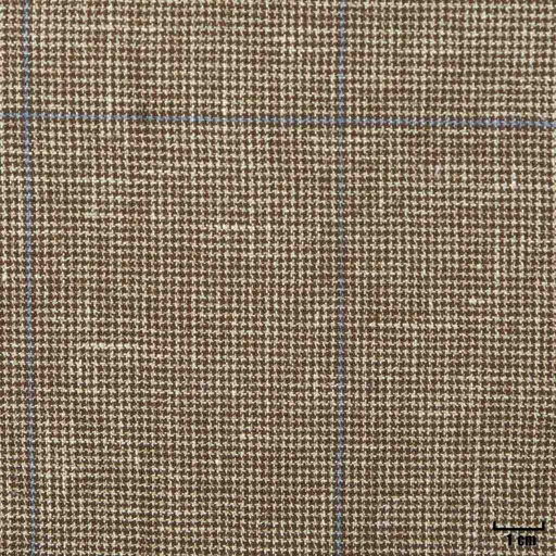 [402101] LIGHT BROWN, BLUE CHECKS
