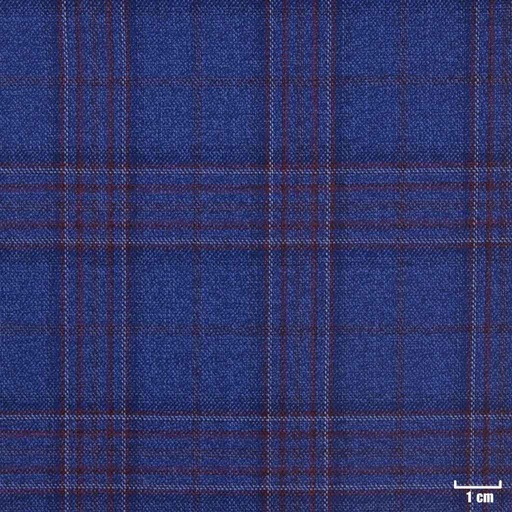 [450549] BLUE, BURGUNDY CHECKS