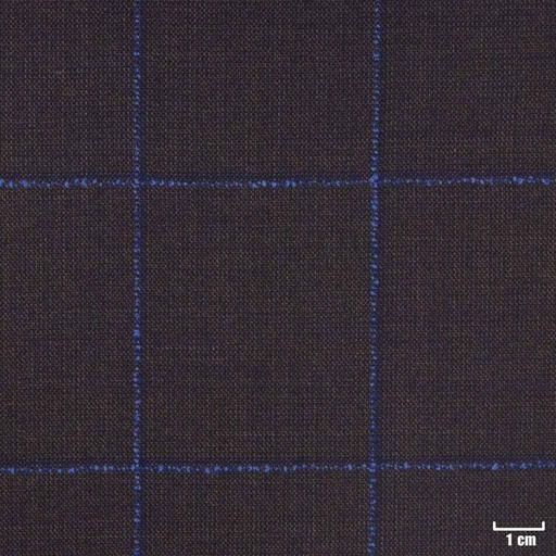 [450738] DARK BROWN, BLUE CHECKS