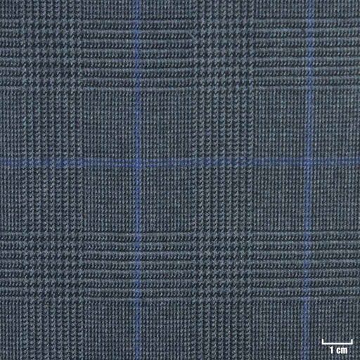 [450825] DARK GREY, BLUE CHECKS