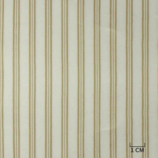 [A141] WHITE, KHAKI STRIPES