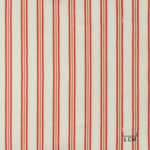 [H10488] WHITE, RED STRIPES