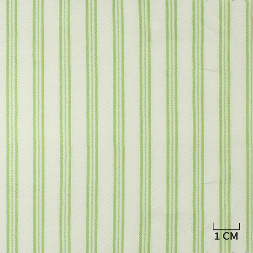[A944] WHITE, GREEN STRIPES