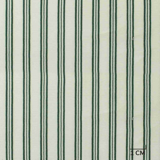 [A945] WHITE, GREEN STRIPES