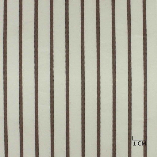 [H10416] WHITE, BROWN STRIPES