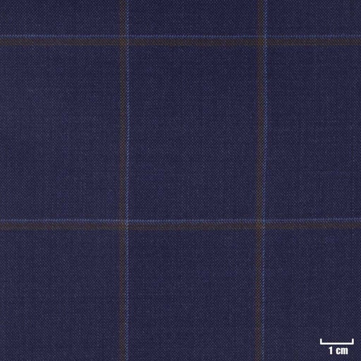 [315809] DARK BLUE, BROWN CHECKS