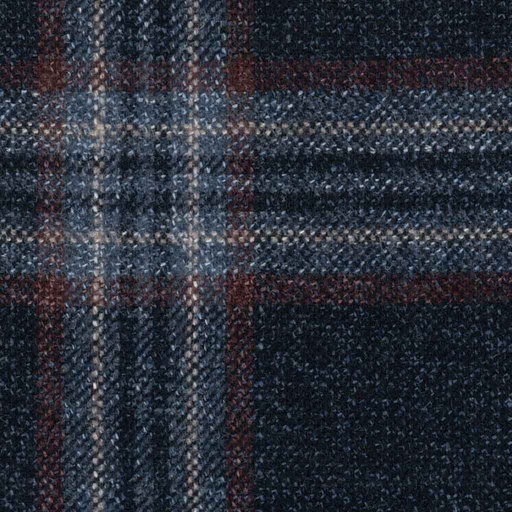 [316624] DARK BLUE, BROWN CHECKS