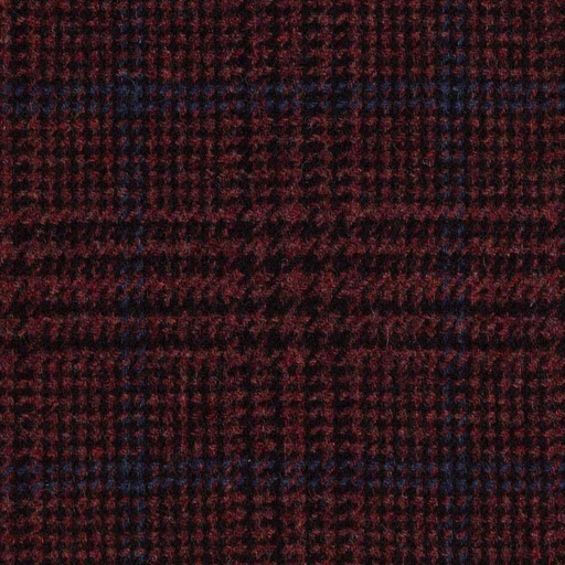 [404305] BURGUNDY, BLUE CHECKS