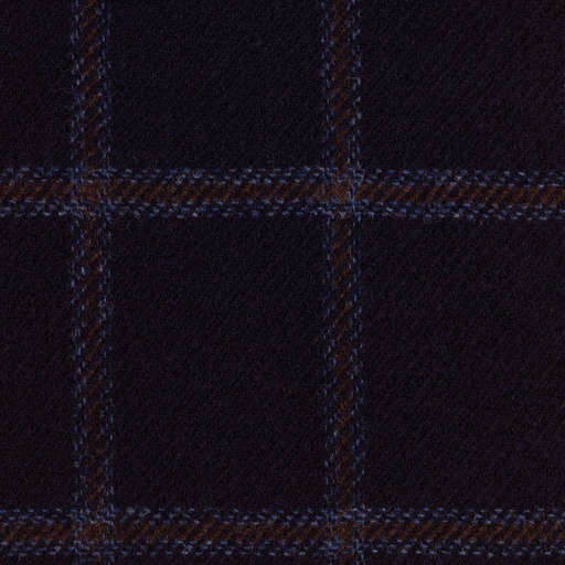 [404322] DARK BLUE, BROWN CHECKS