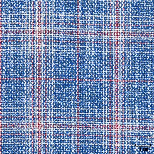[404701] BLUE, WHITE/RED CHECKS