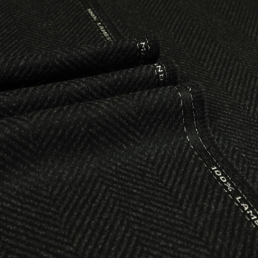 [352606] CHARCOAL, HERRINGBONE