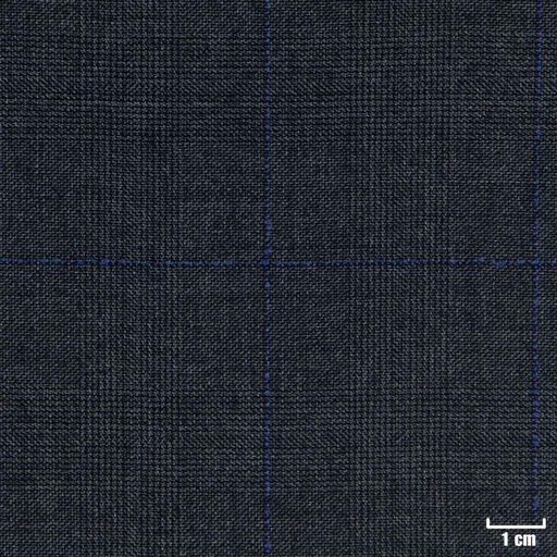[227101] DARK GREY, BLUE CHECKS