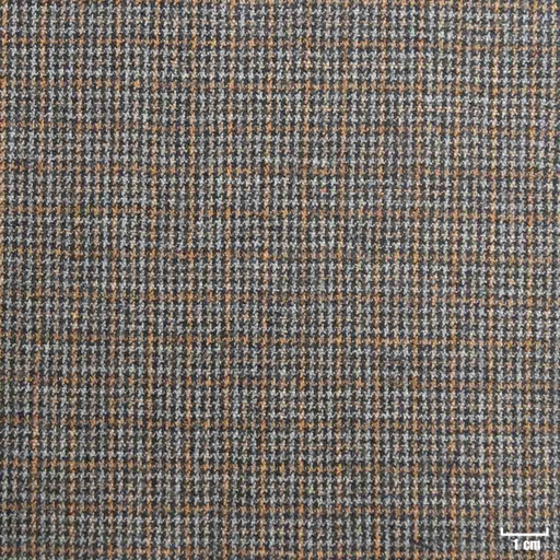 [228223] GREY, ORANGE CHECKS