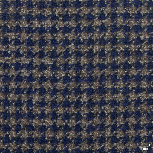 [451113] BROWN, BLUE HOUNDSTOOTH