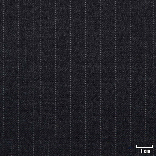 [502337] DARK GREY, NARROW OFF WHITE STRIPES