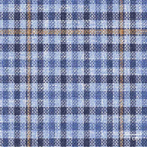 [451428] BLUE, SMALL BROWN_BLUE CHECKS