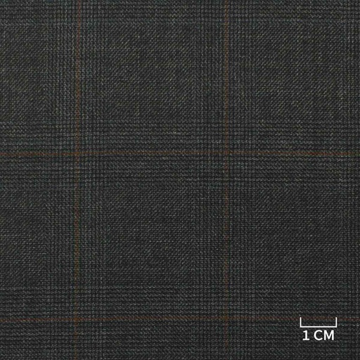 [353512] DARK GREY,ORANGE CHECKS