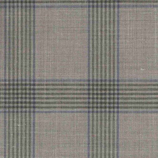 [319610] BEIGE, MIXED BLUE CHECKS (DR# 50410)