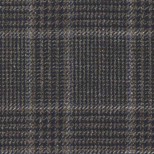 [319704] BROWN, MIXED BLUE CHECKS (DR# 50476)