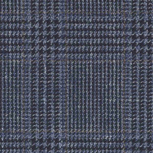 [319705] BLUE, MIXED BROWN CHECKS (DR# 50477)