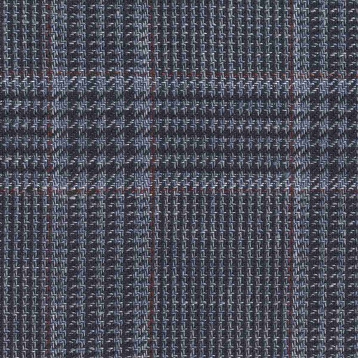 [319706] BLUE, MIXED RED CHECKS (DR# 50478)