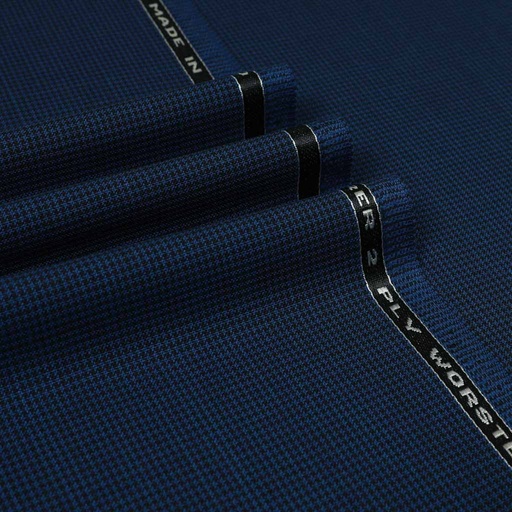 [822321] BLUE, BLACK HOUNDSTOOTH