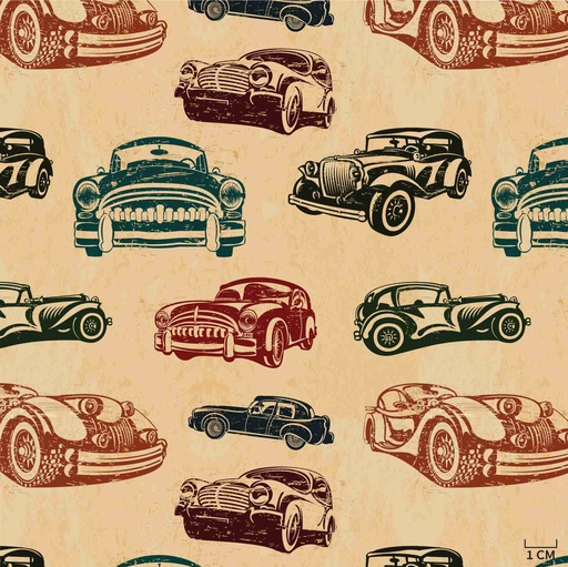 [823902] VINTAGE CARS PATTERN