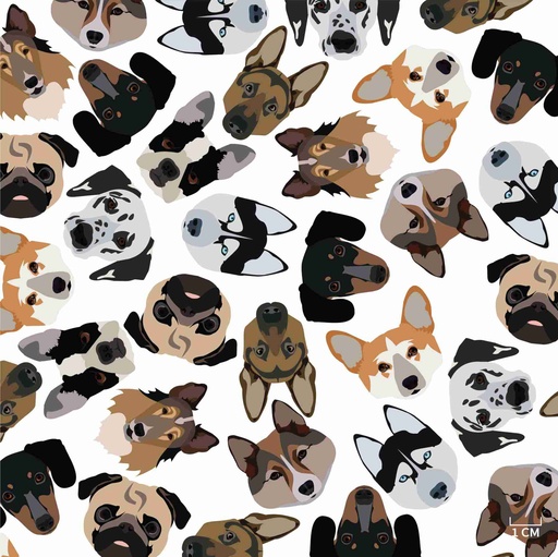 [823907] CARTOON DOGS PATTERN