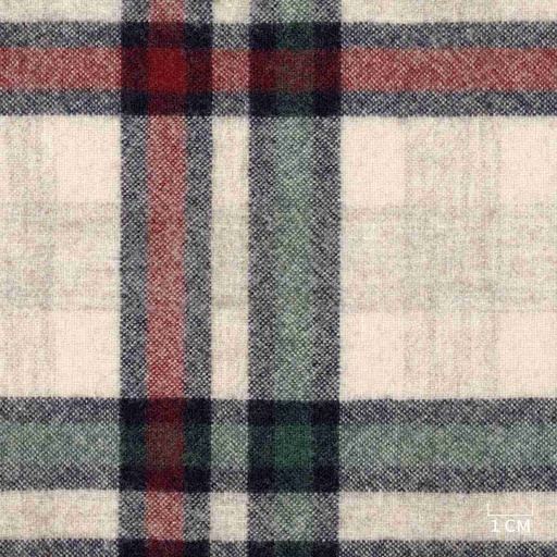 [320442] BEIGE, GREEN RED BLUE CHECKS (DR# 90442)