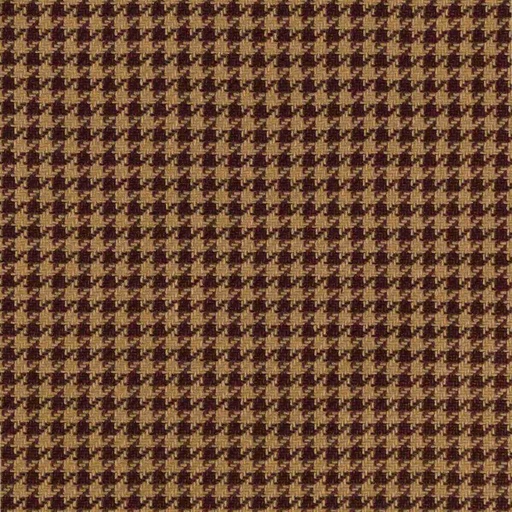 [660208] BROWN, BURGUNDY HOUNDSTOOTH